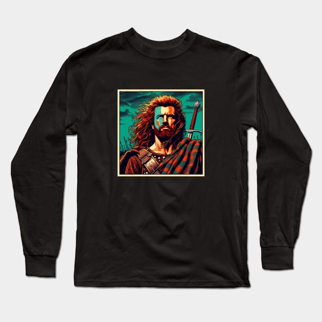 Braveheart 1995 Artwork Long Sleeve T-Shirt by nerd.collect